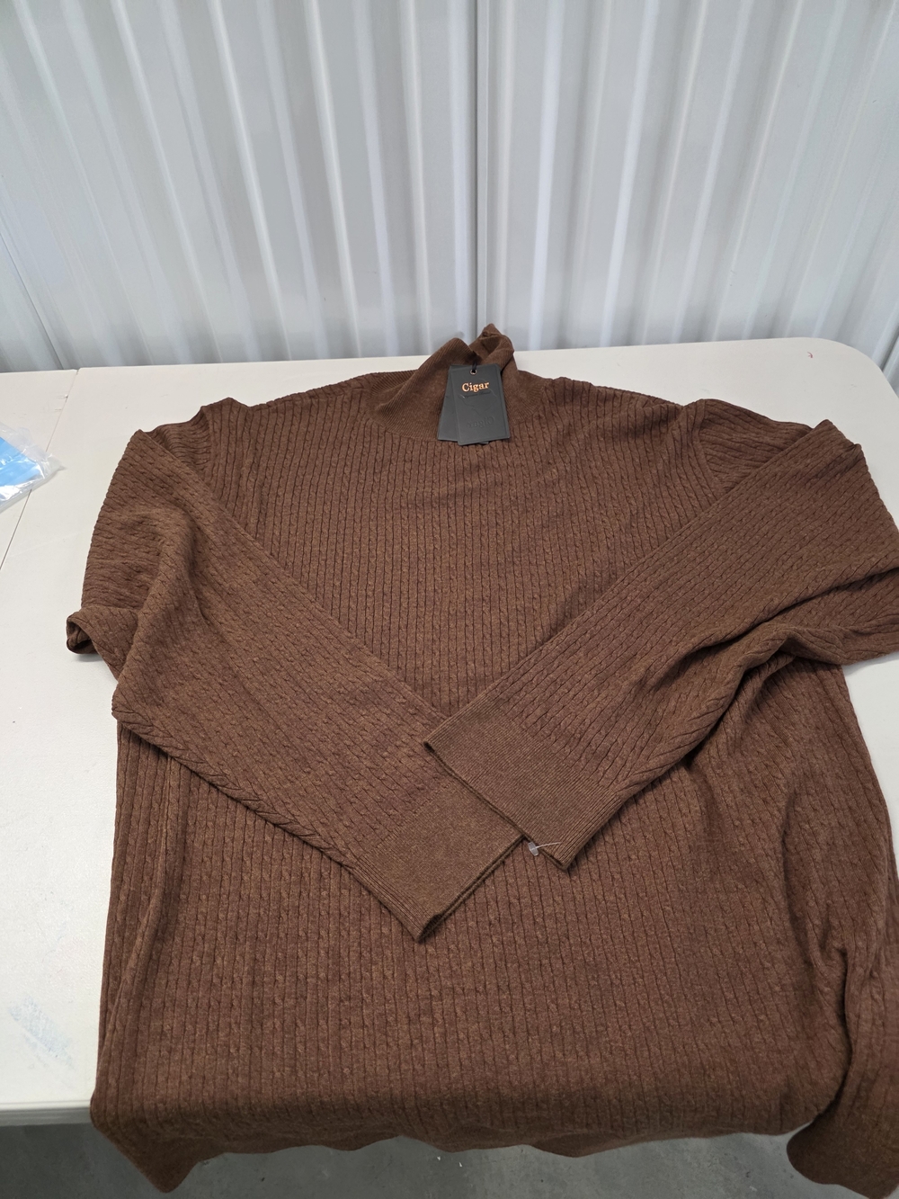 Cigar Signature Brand Heavy Turtle Neck Sweater Men's Size 4XL NWT